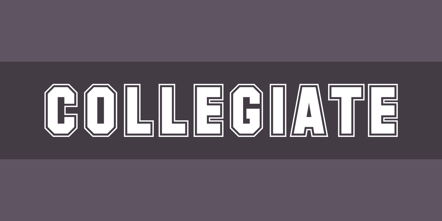 폰트 Collegiate
