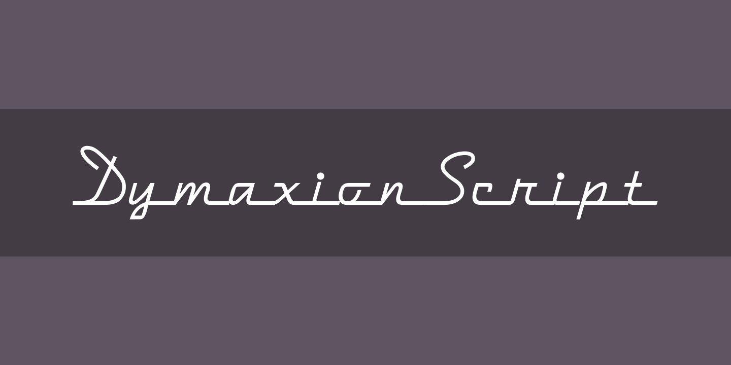 폰트 DymaxionScript