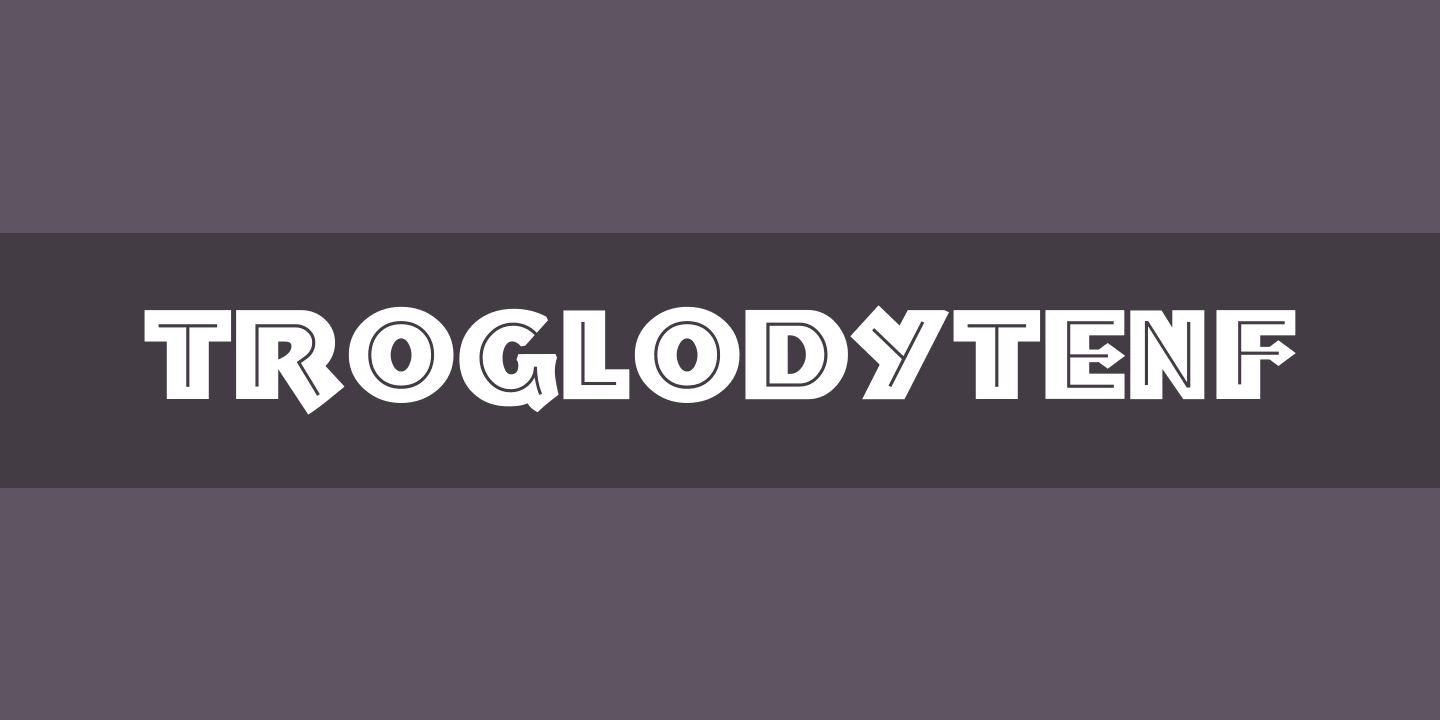 폰트 TroglodyteNF