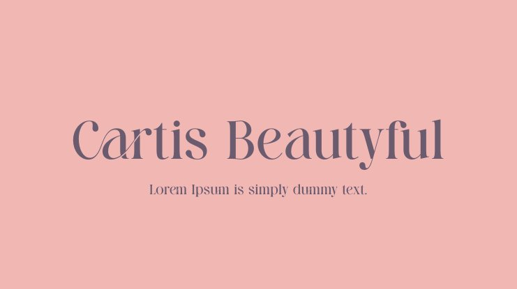 폰트 Cartis Beautyful