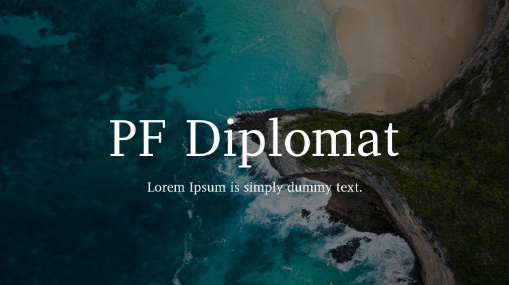 폰트 Diplomat