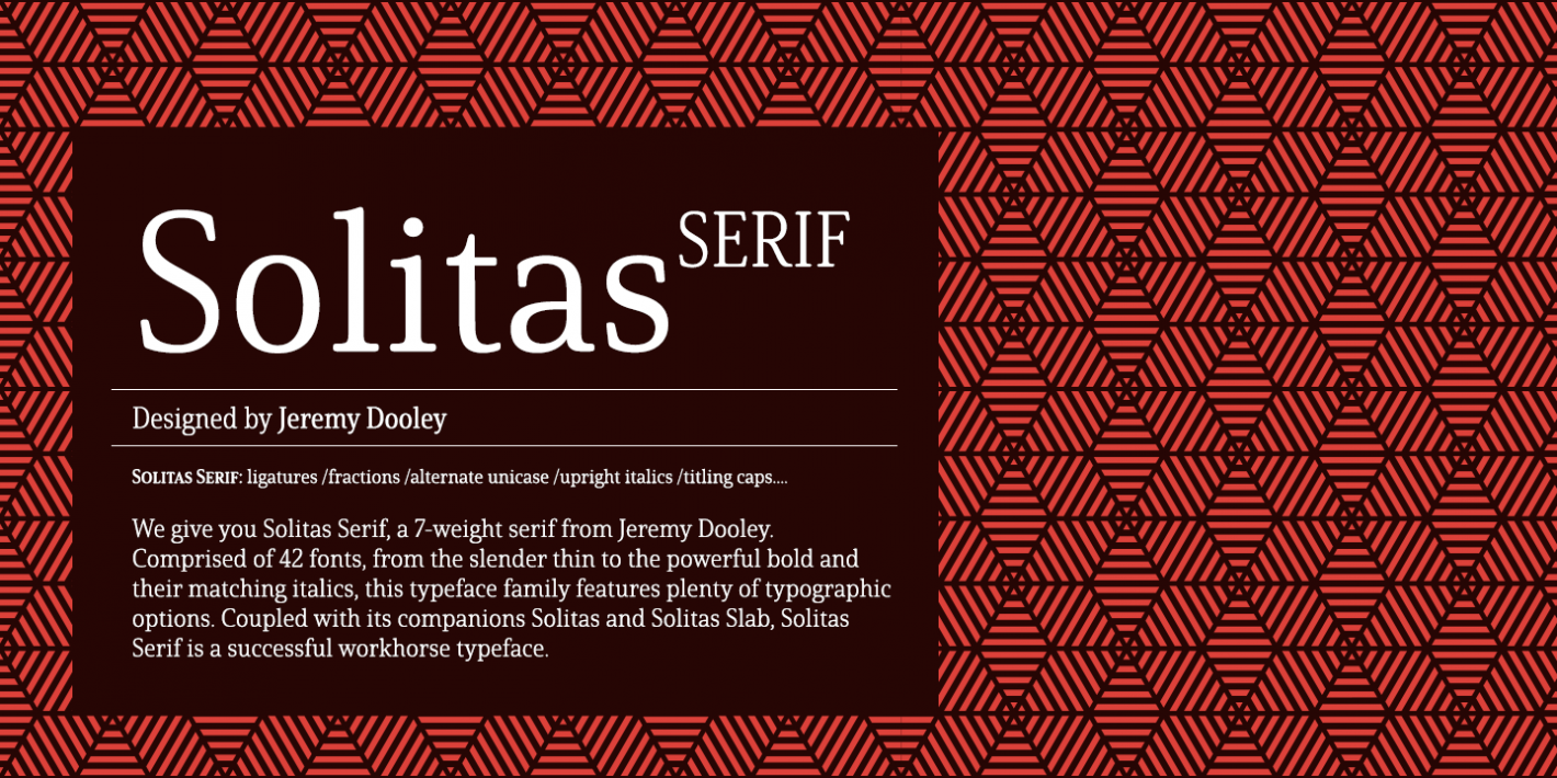 폰트 Solitas Serif