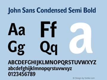 폰트 John Sans Condensed