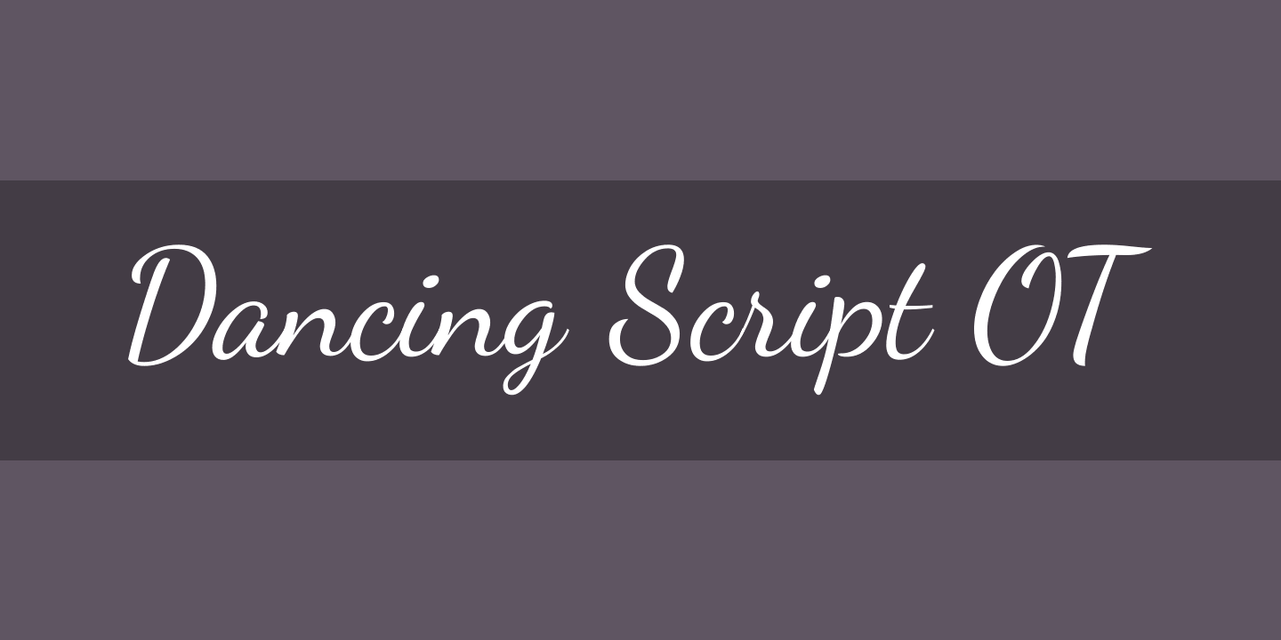 폰트 Dancing Script OT