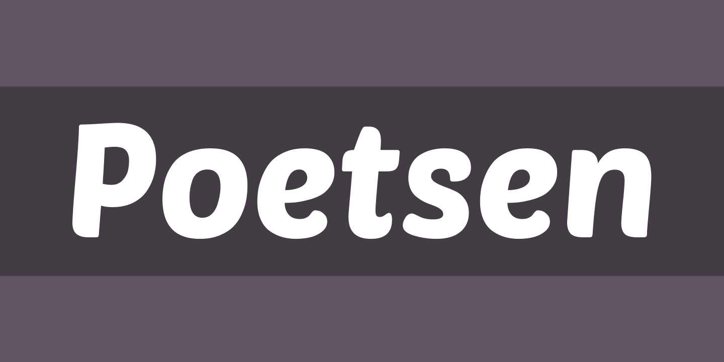 폰트 Poetsen