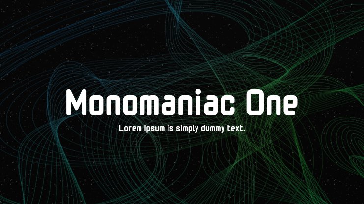 폰트 Monomaniac One