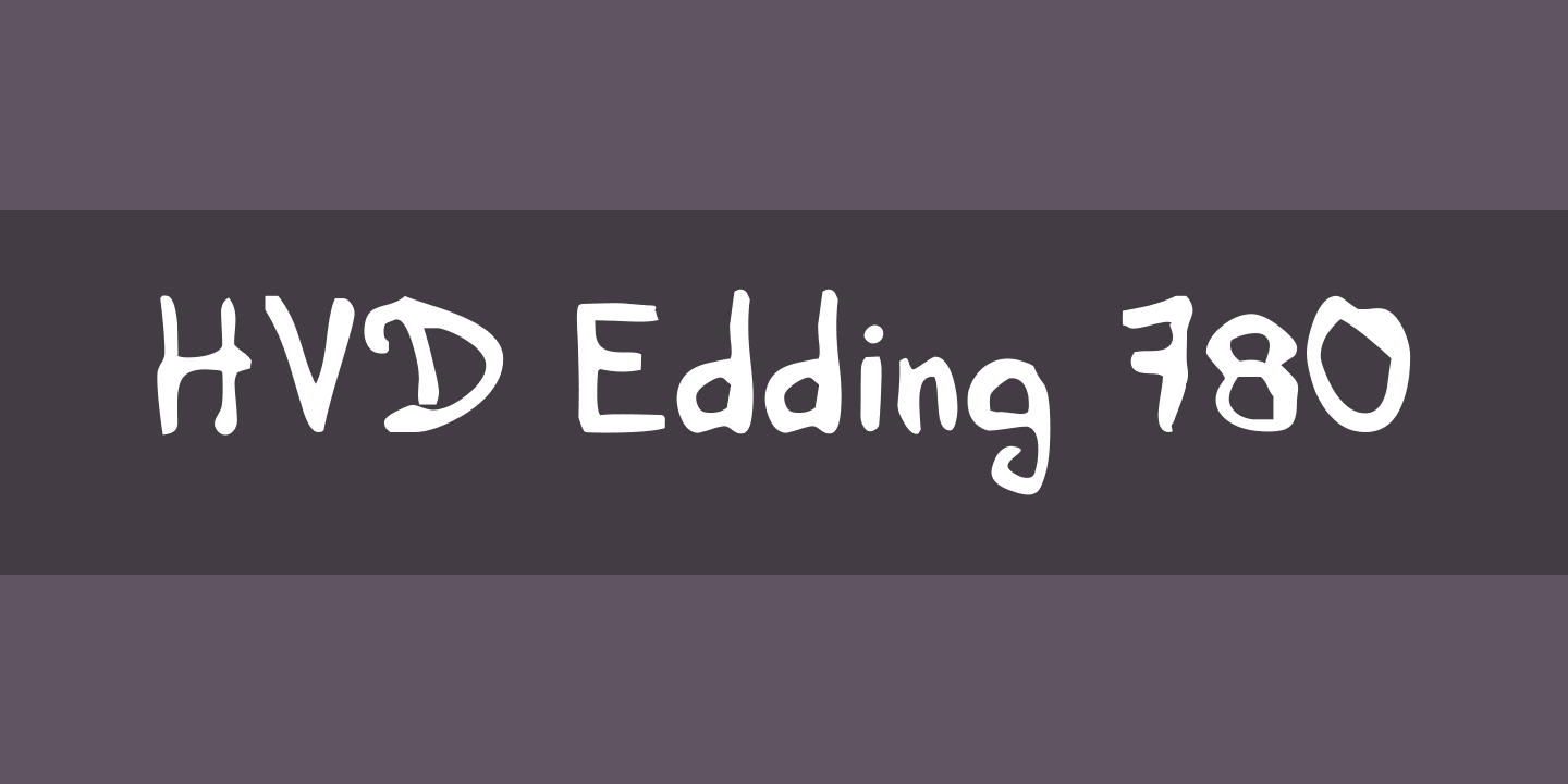 폰트 HVD Edding 780