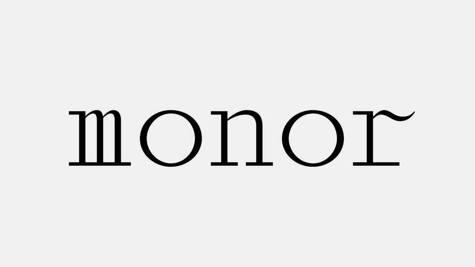 폰트 Monor