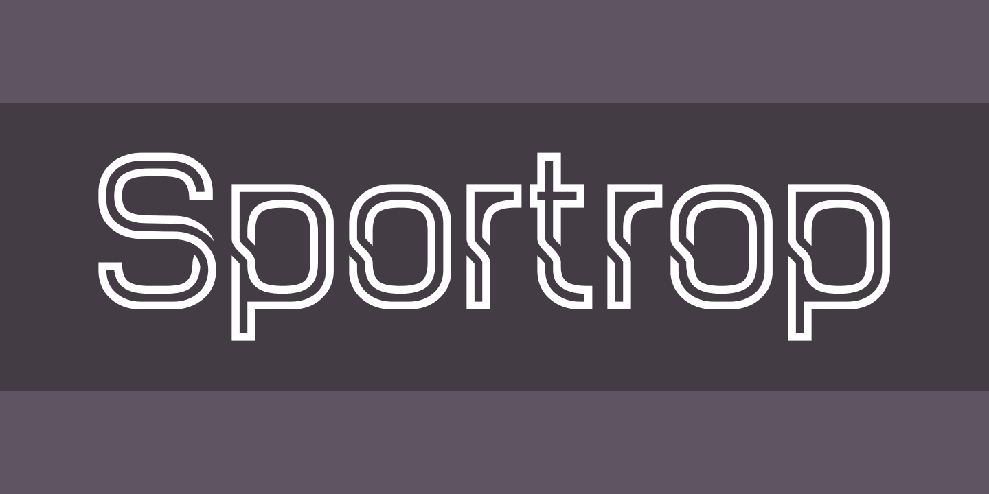 폰트 Sportrop