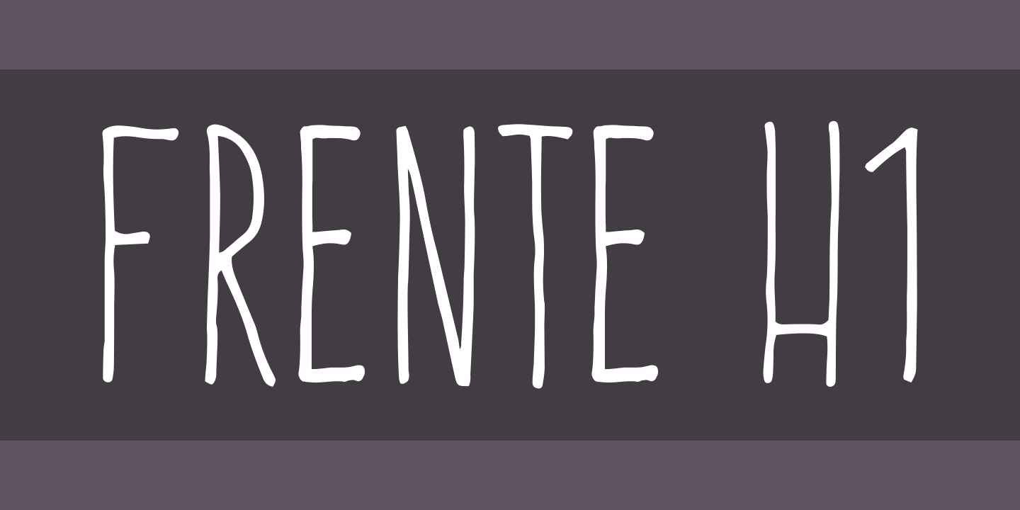 폰트 Frente H1