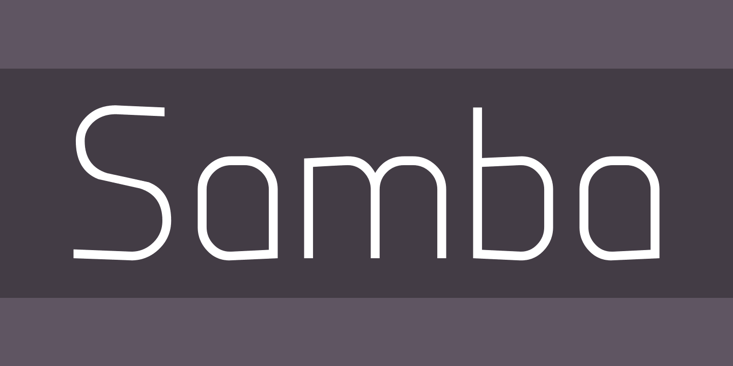 폰트 Samba