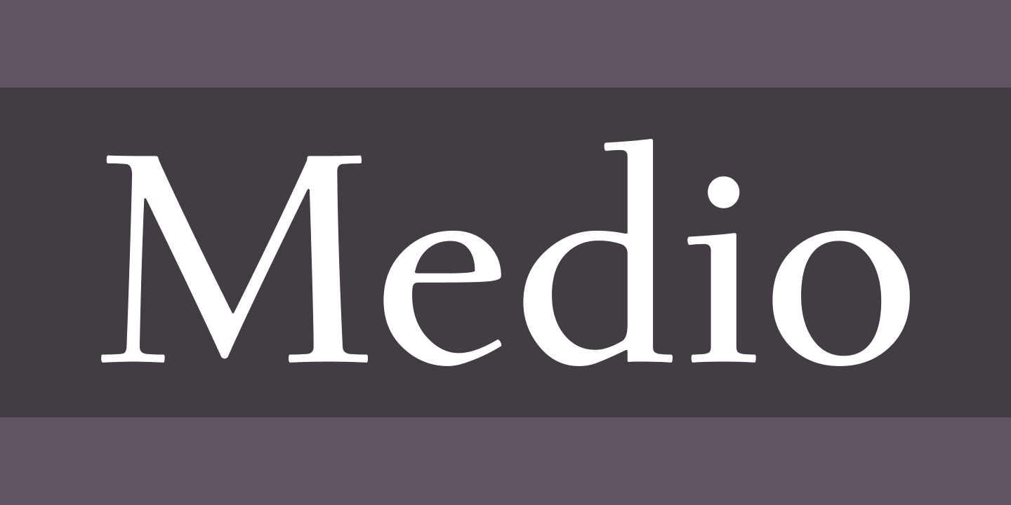 폰트 Medio