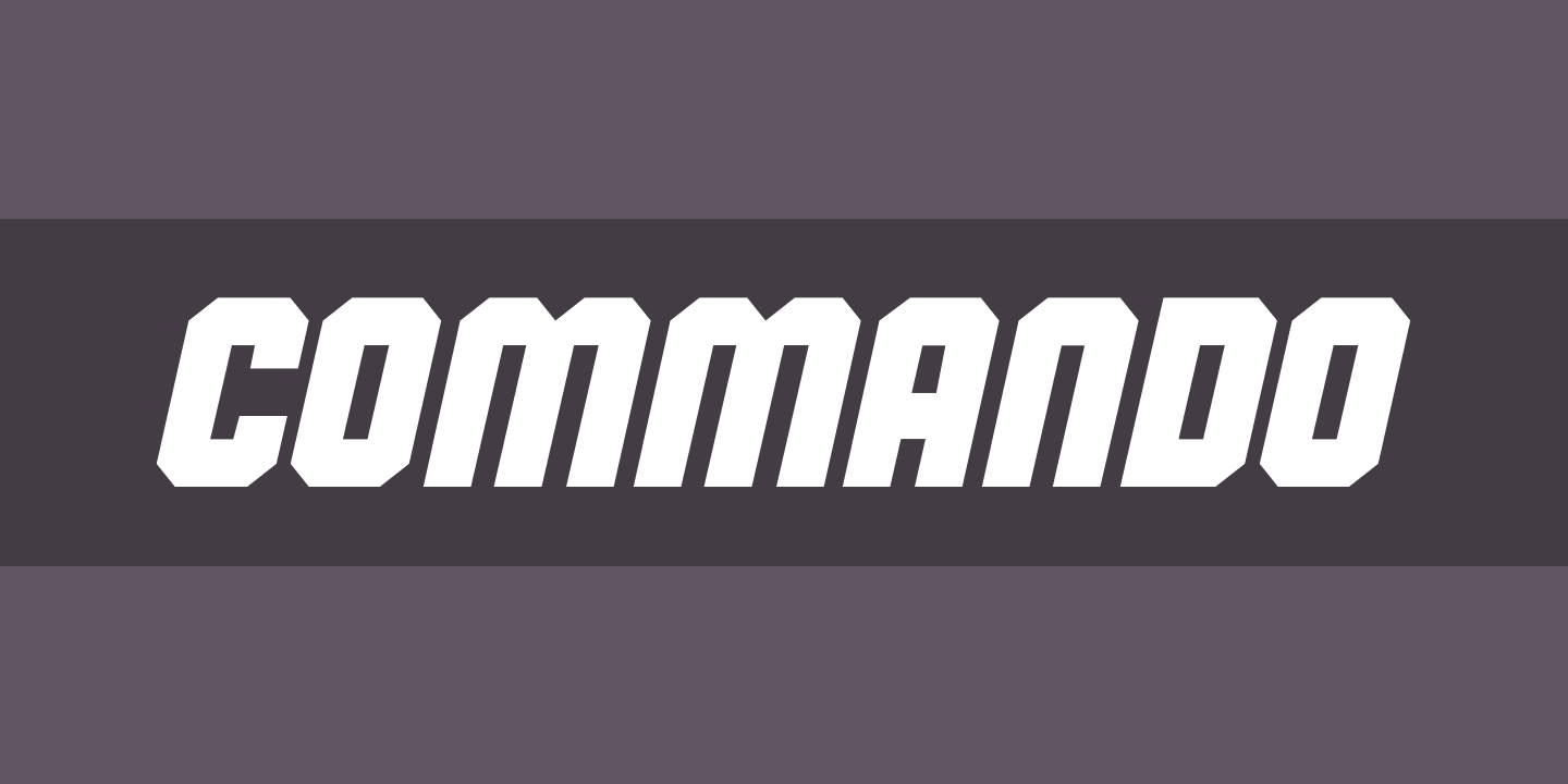 폰트 Commando