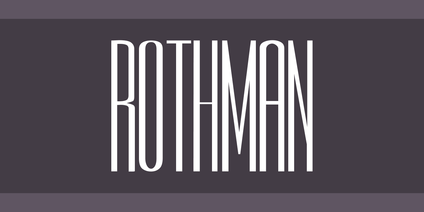폰트 Rothman
