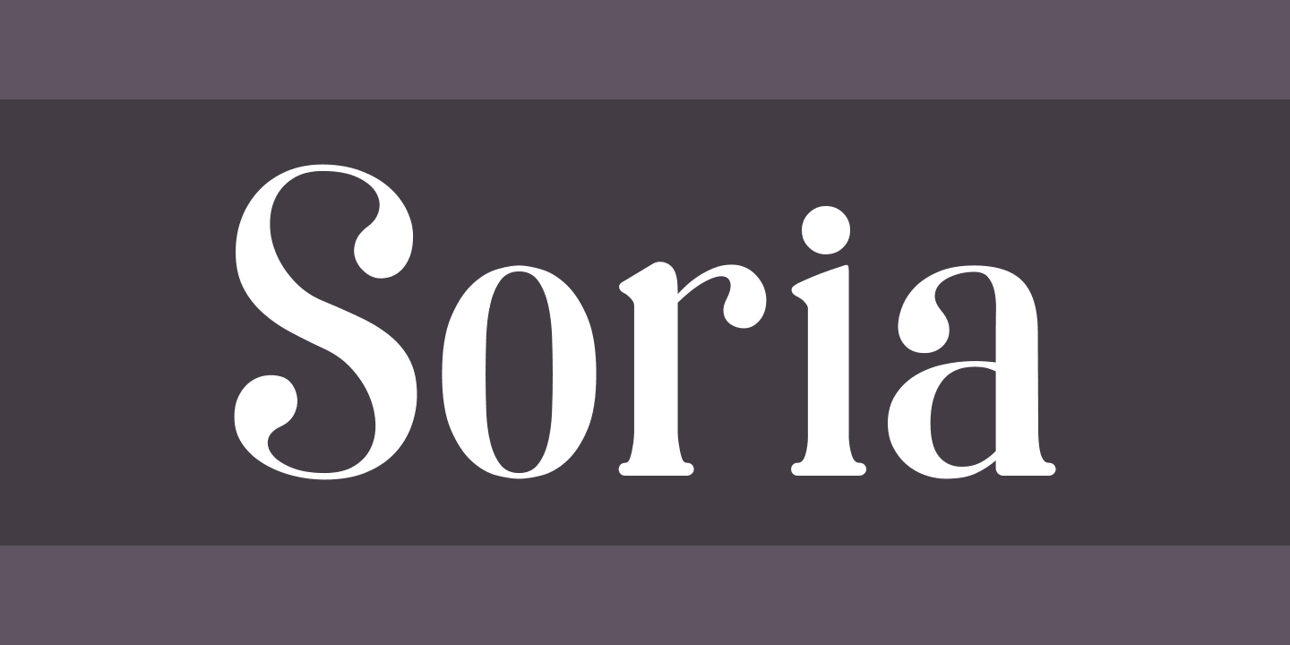 폰트 Soria