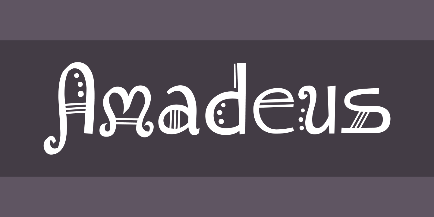 폰트 Amadeus