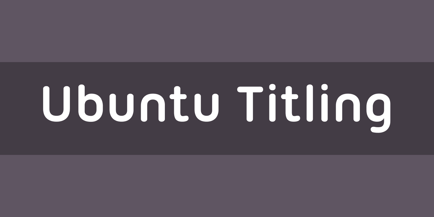 폰트 Ubuntu Titling