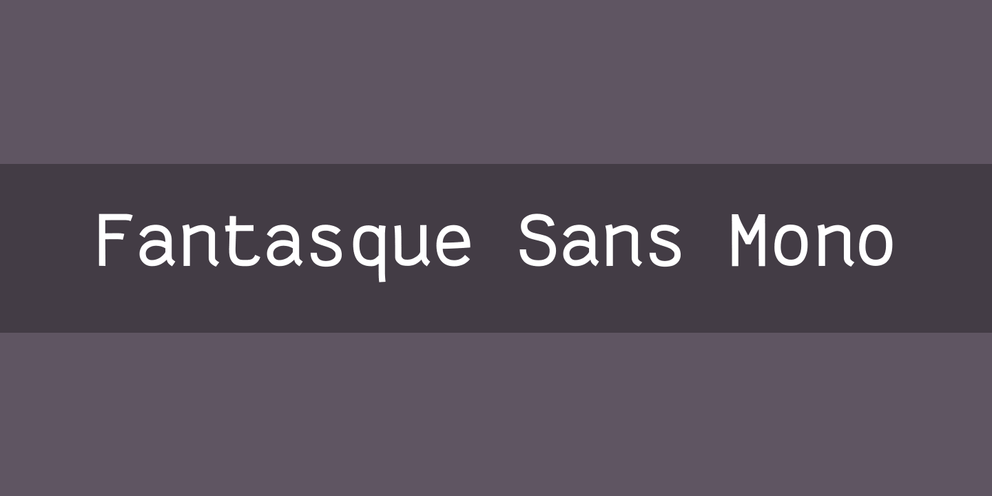 폰트 Fantasque Sans Mono