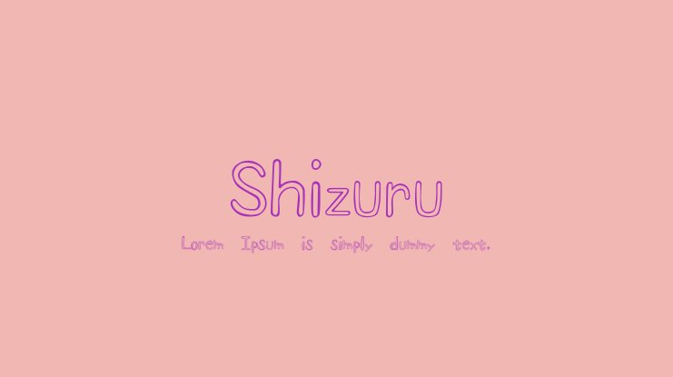 폰트 Shizuru