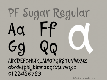 폰트 PF Sugar