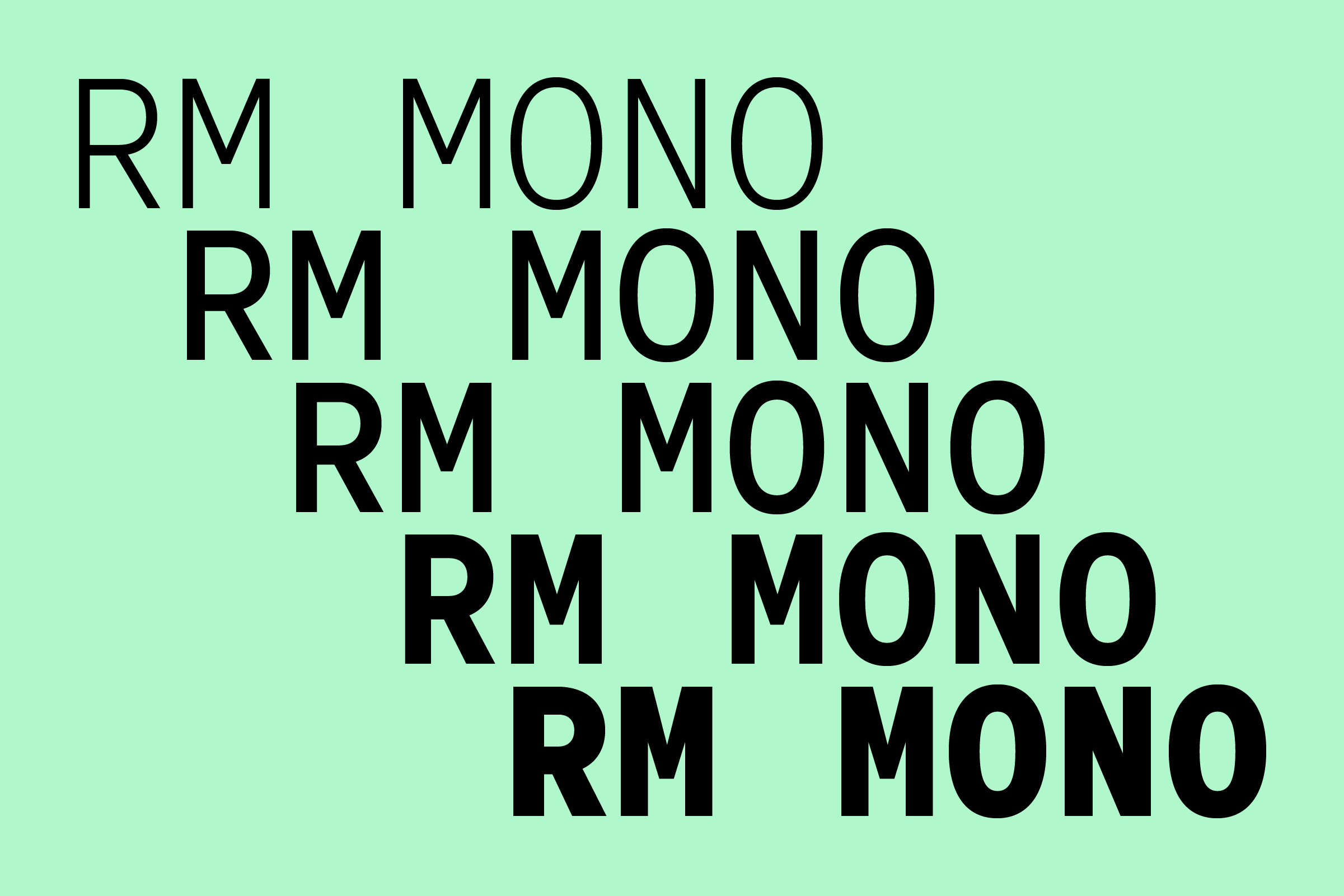 폰트 RM Mono