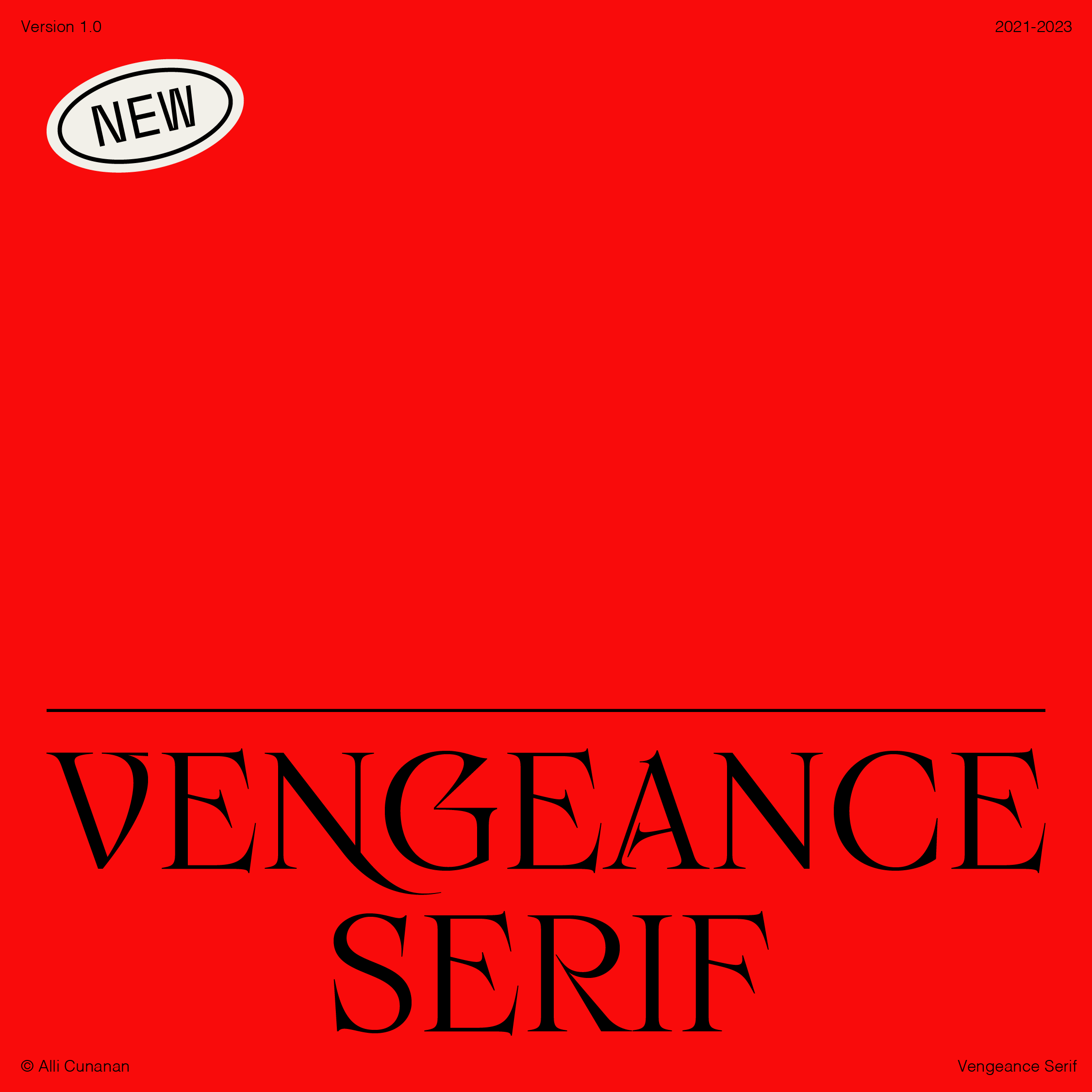 폰트 Vengeance Serif