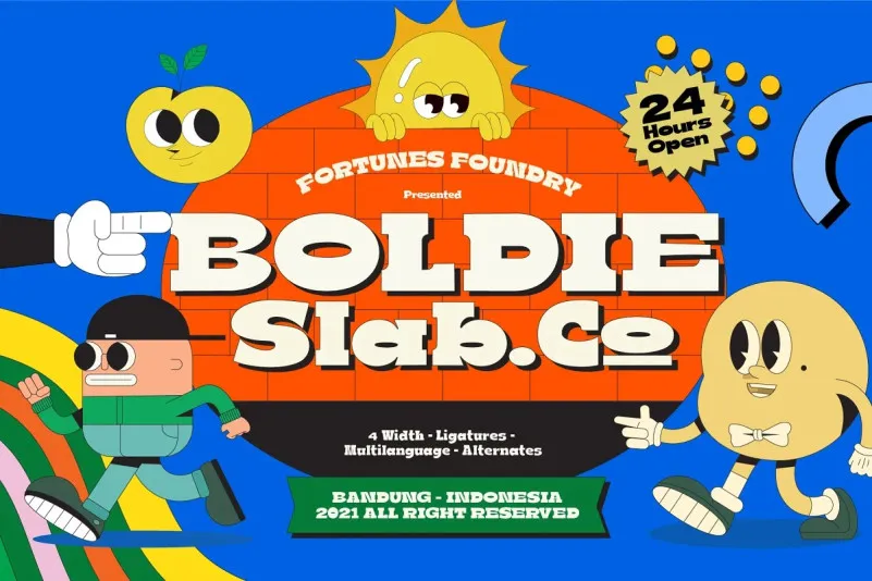 폰트 Boldie Slab