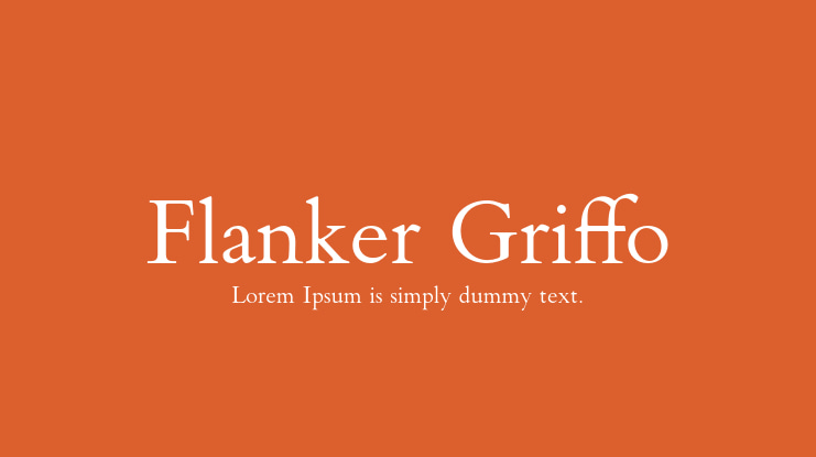 폰트 Flanker Griffo