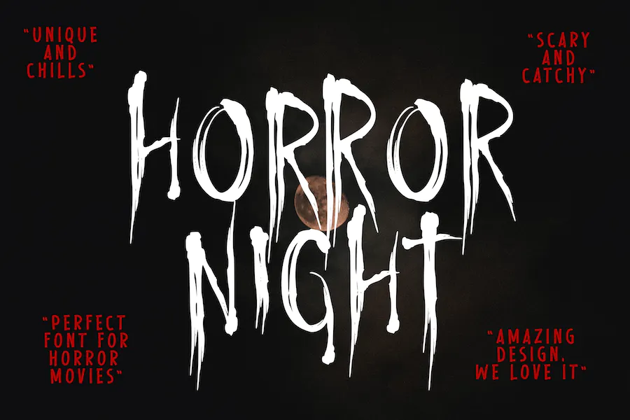 폰트 Horror Night