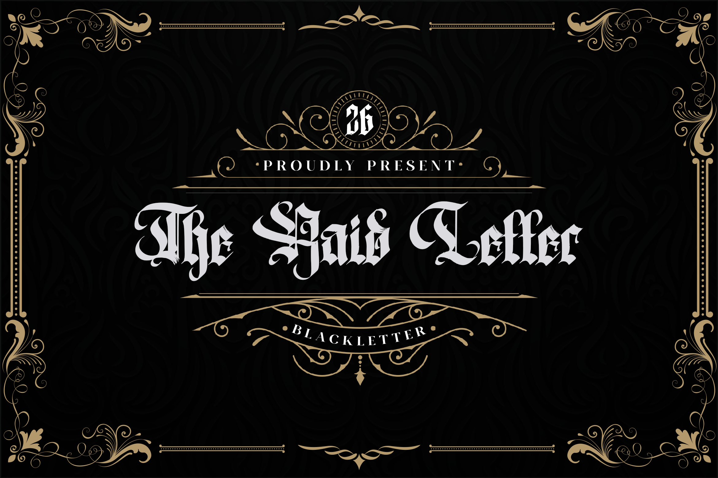 폰트 The Raid Letter