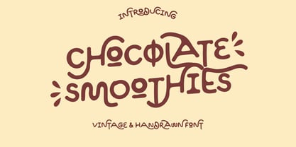 폰트 Chocolate Smoothies
