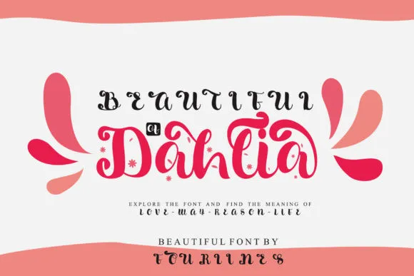 폰트 Dahlia