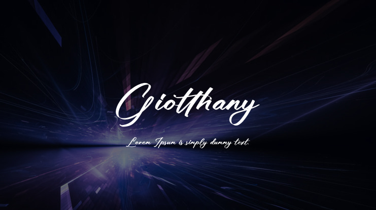 폰트 Giotthany
