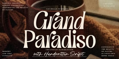 폰트 Grand Paradiso