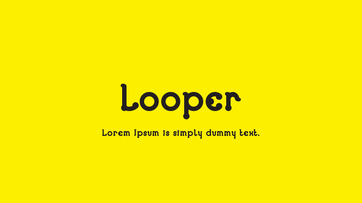폰트 Looper