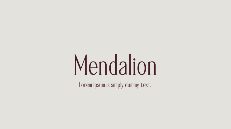폰트 Mendalion
