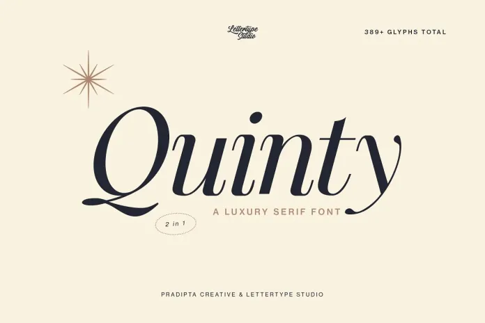 폰트 Quinty
