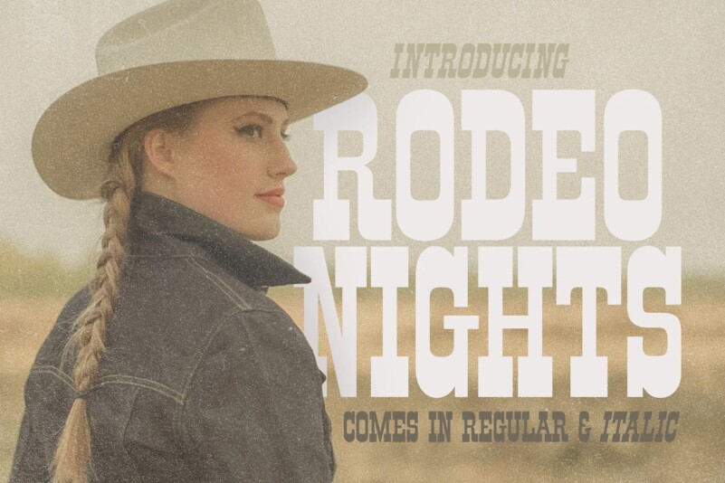 폰트 Rodeo Nights