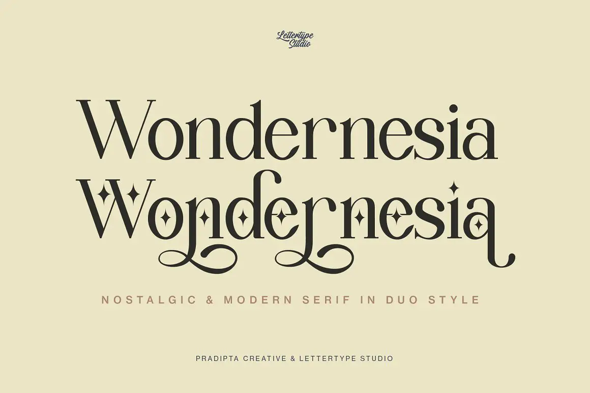 폰트 Wondernesia