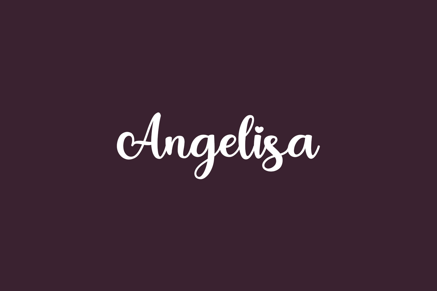 폰트 Angelisa