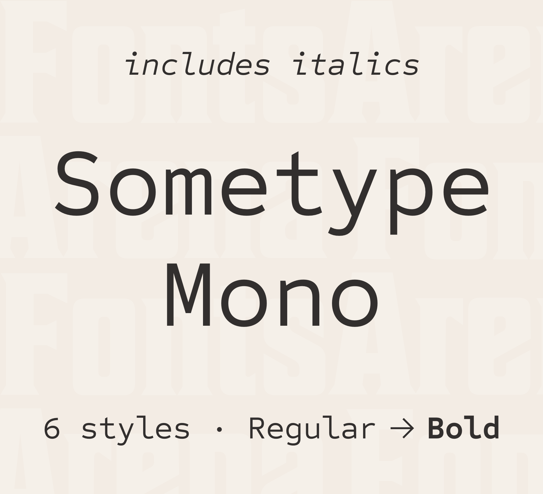 폰트 Sometype Mono