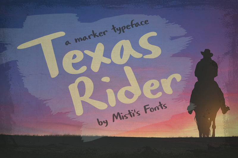 폰트 Texas Rider