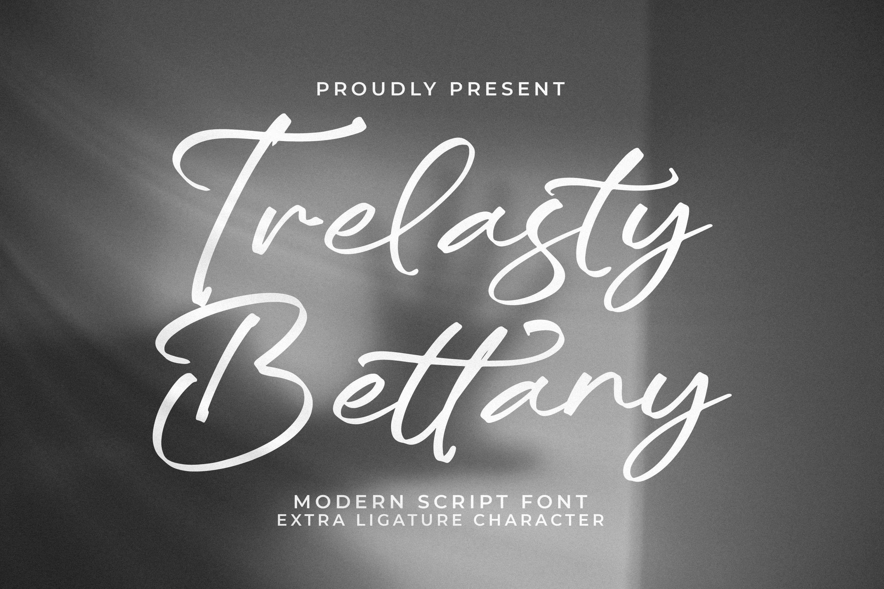 폰트 Trelasty Bettany