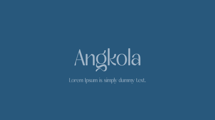 폰트 Angkola