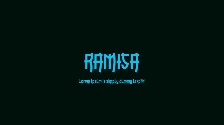 폰트 Ramisa
