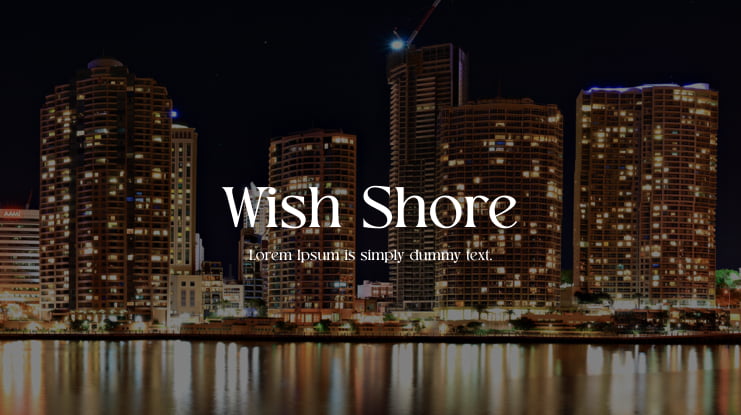 폰트 Wish Shore