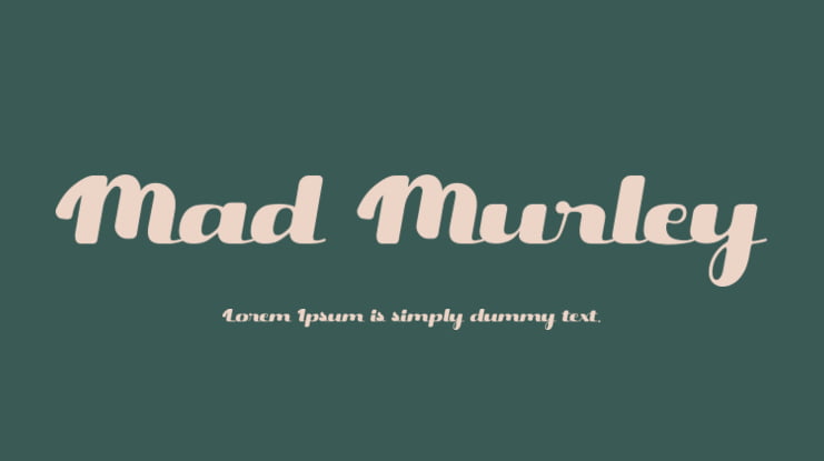 폰트 Mad Murley