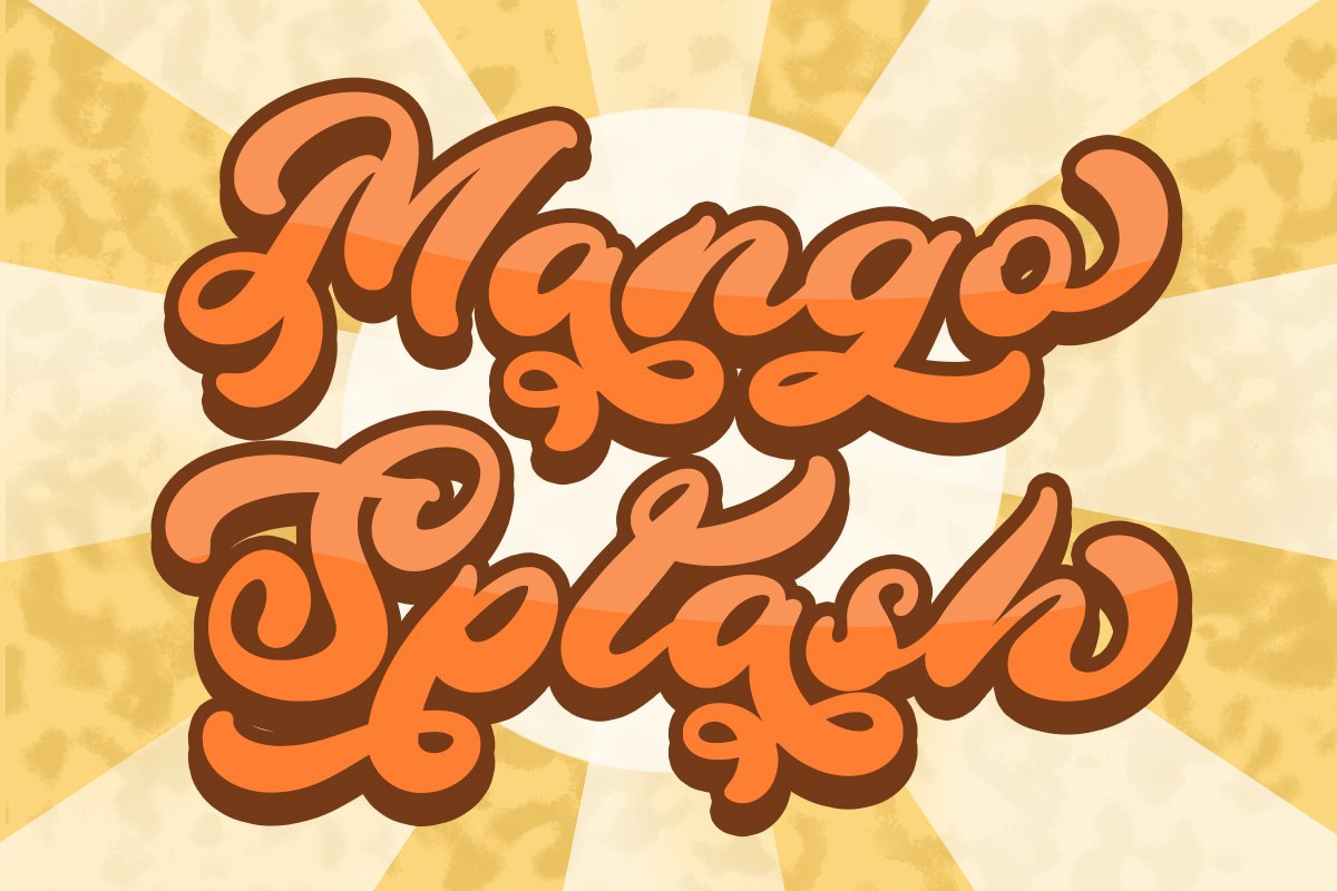폰트 Mango Splash