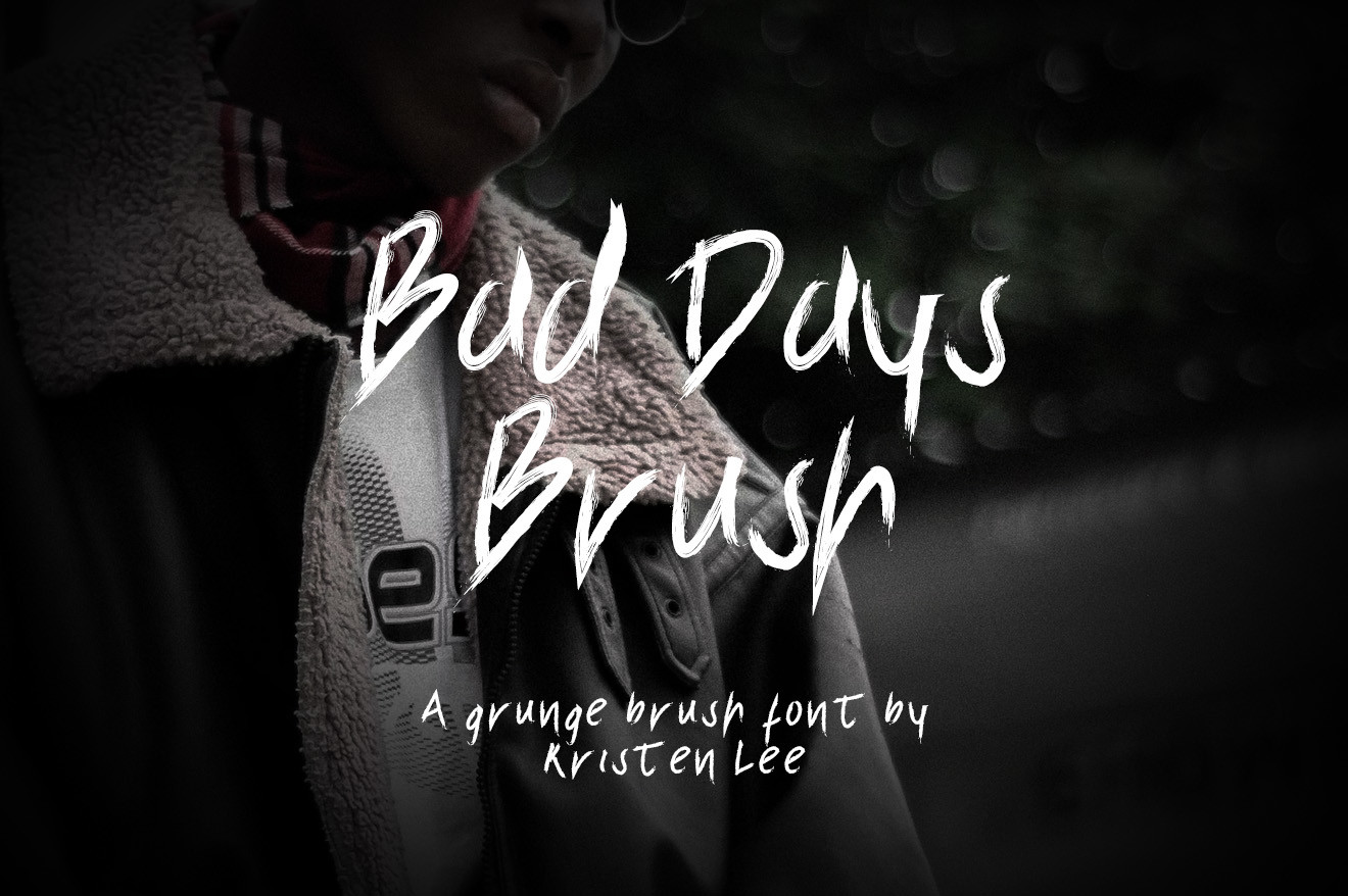 폰트 Bad Days Brush
