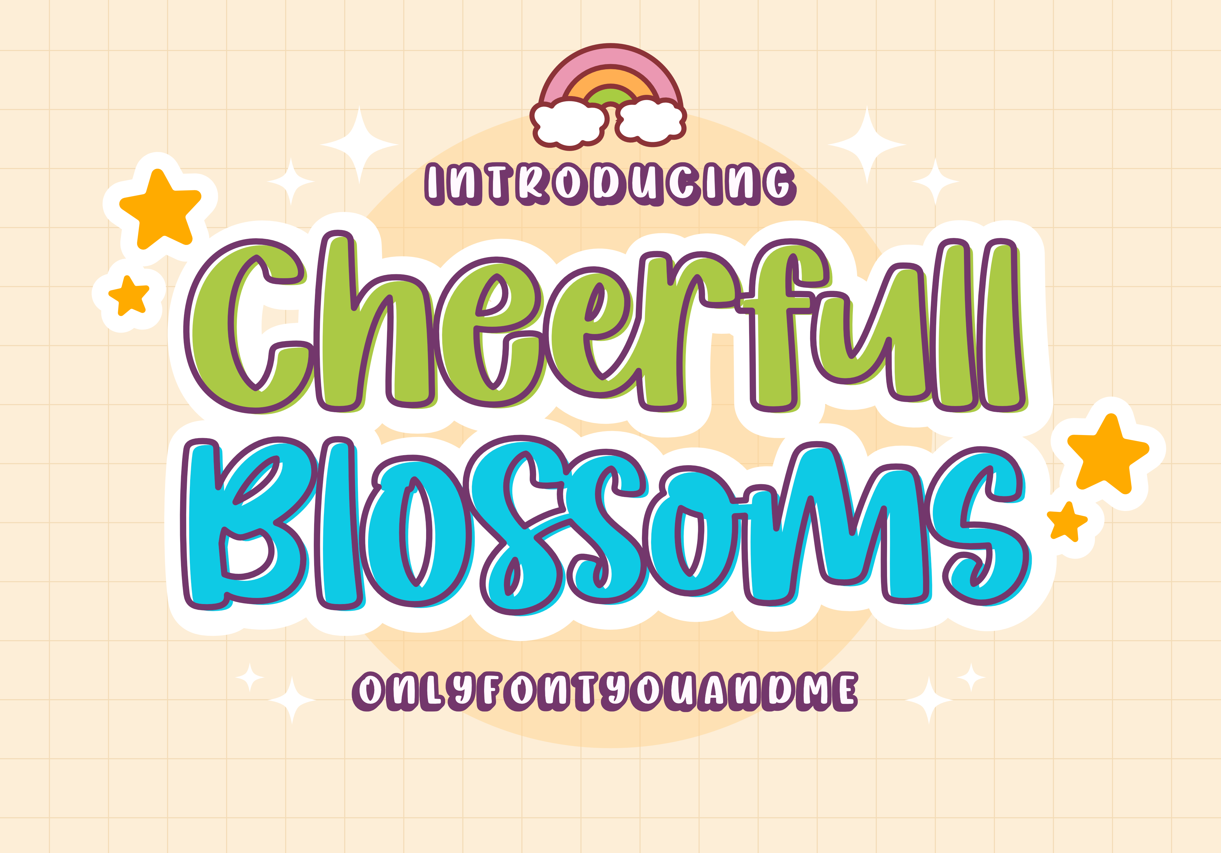 폰트 Cheerfull Blossoms
